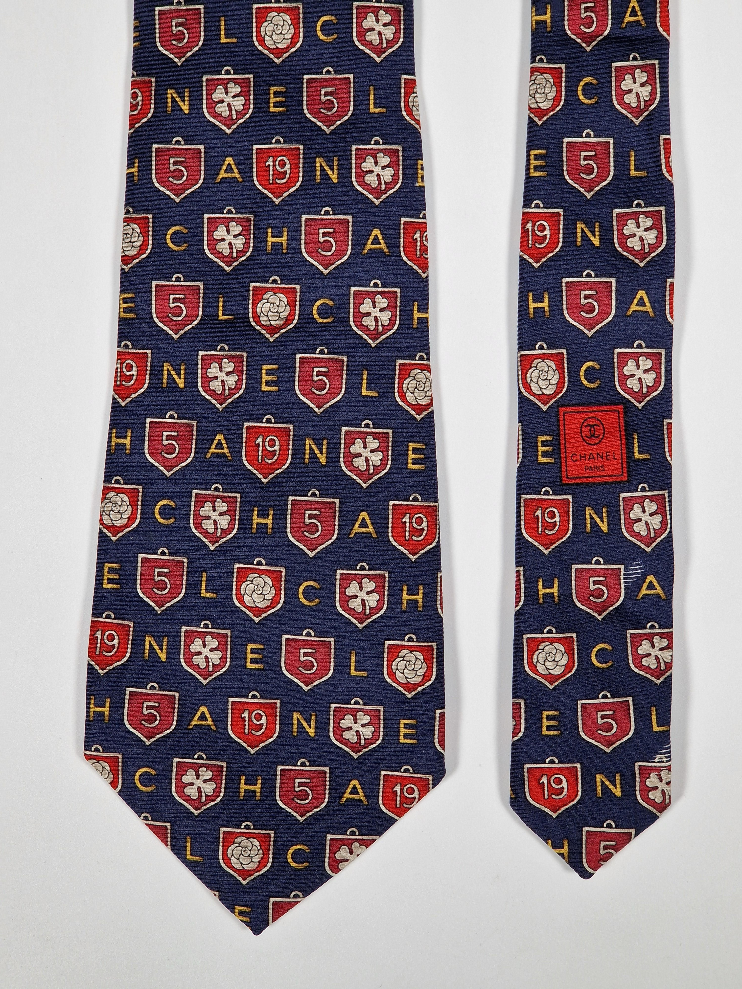 Chanel silk tie