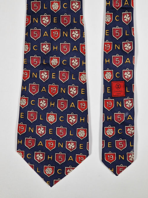 Chanel silk tie