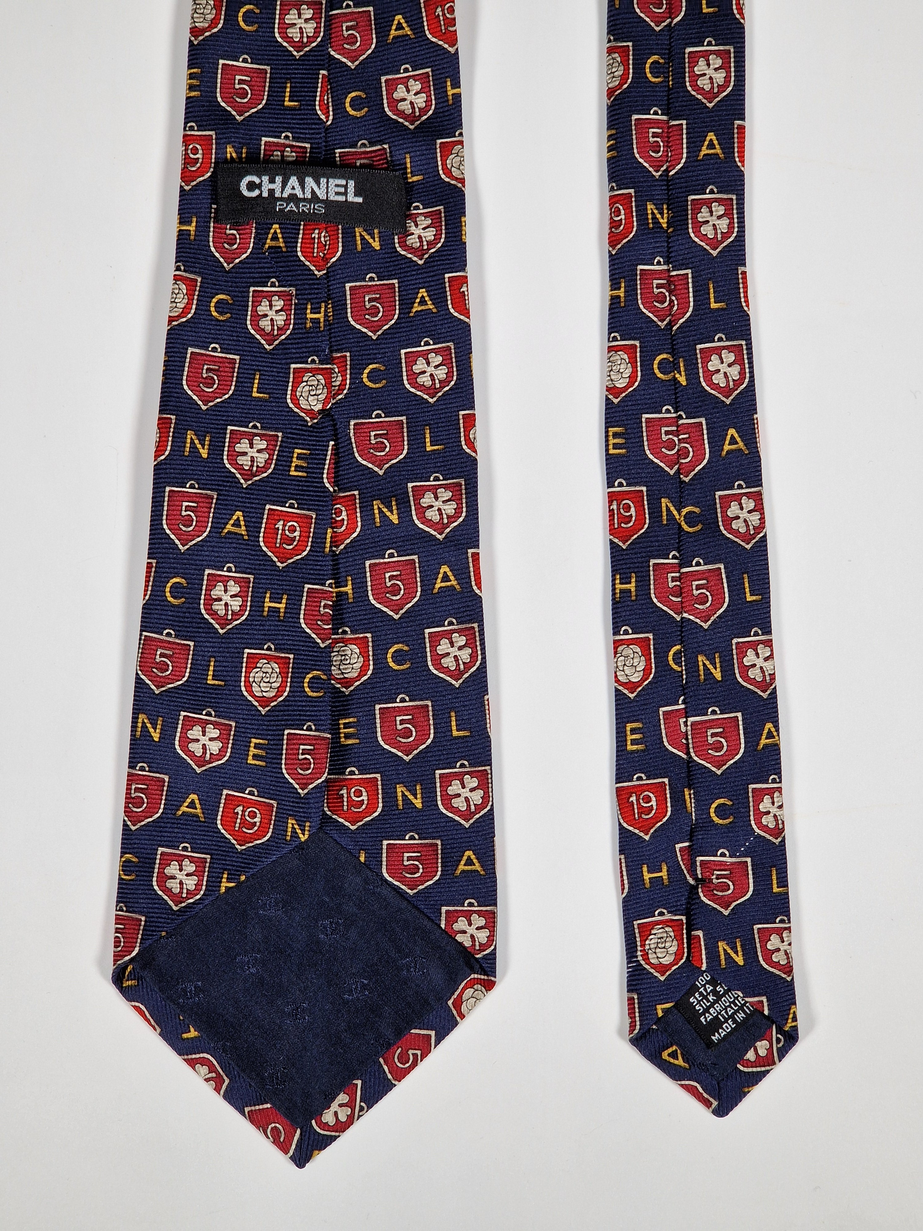 Chanel silk tie