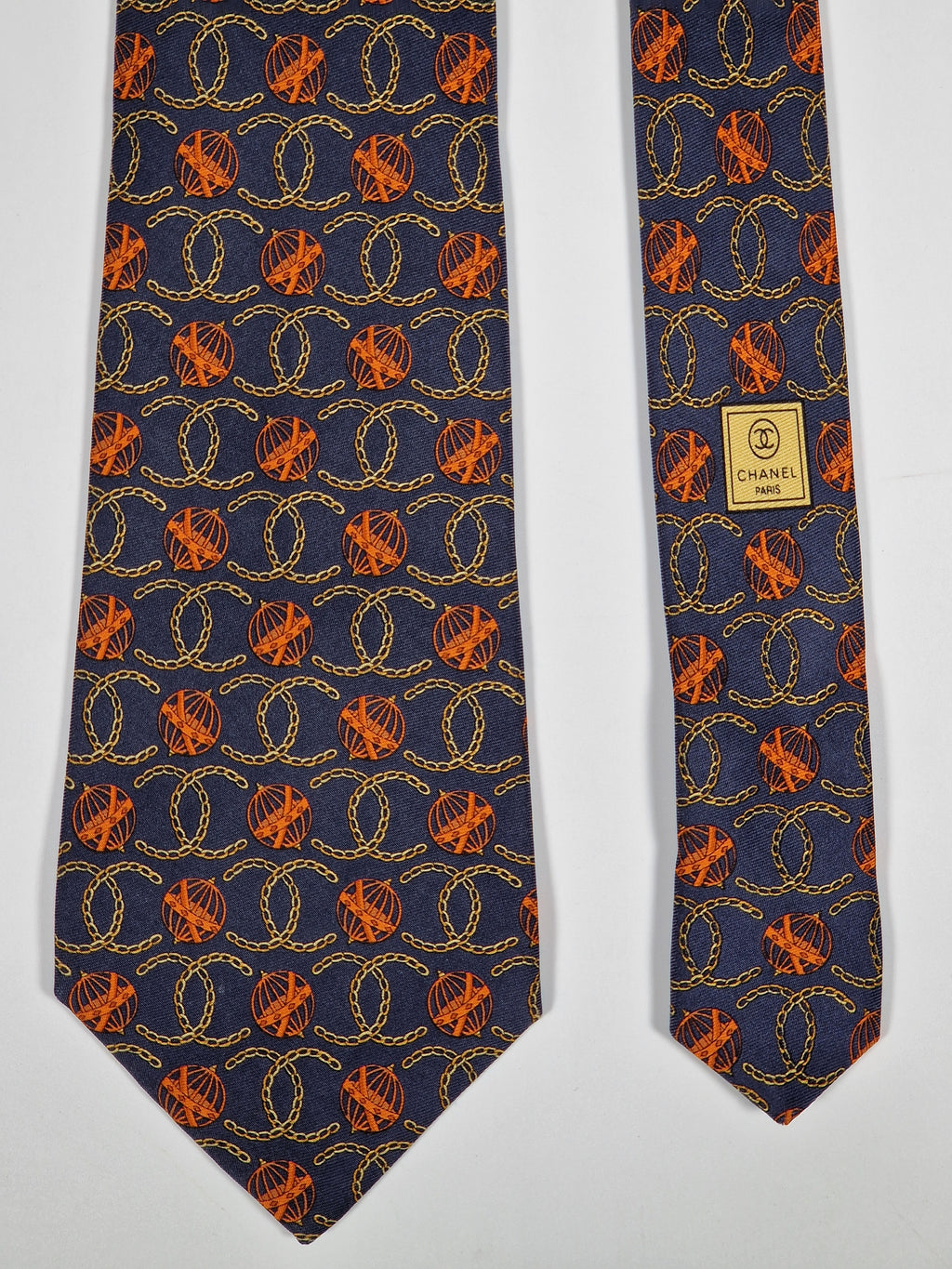 Chanel silk tie