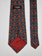 Chanel silk tie