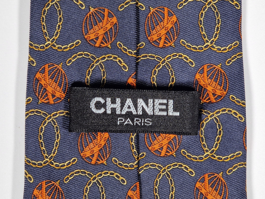 Chanel silk tie