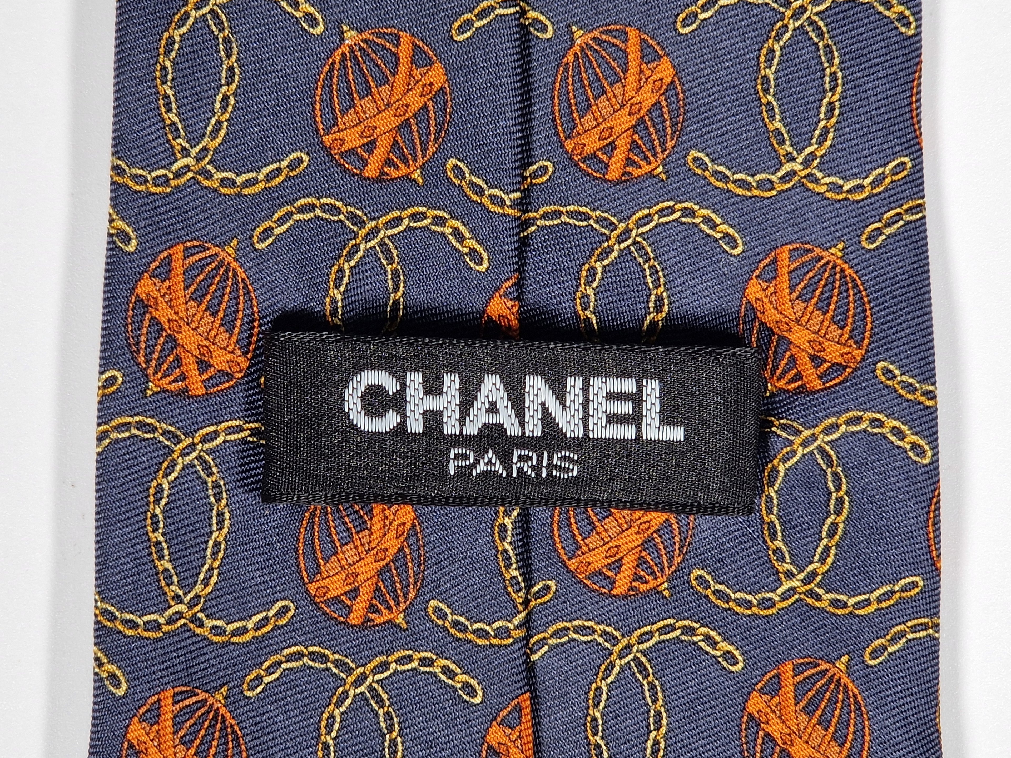 Chanel silk tie