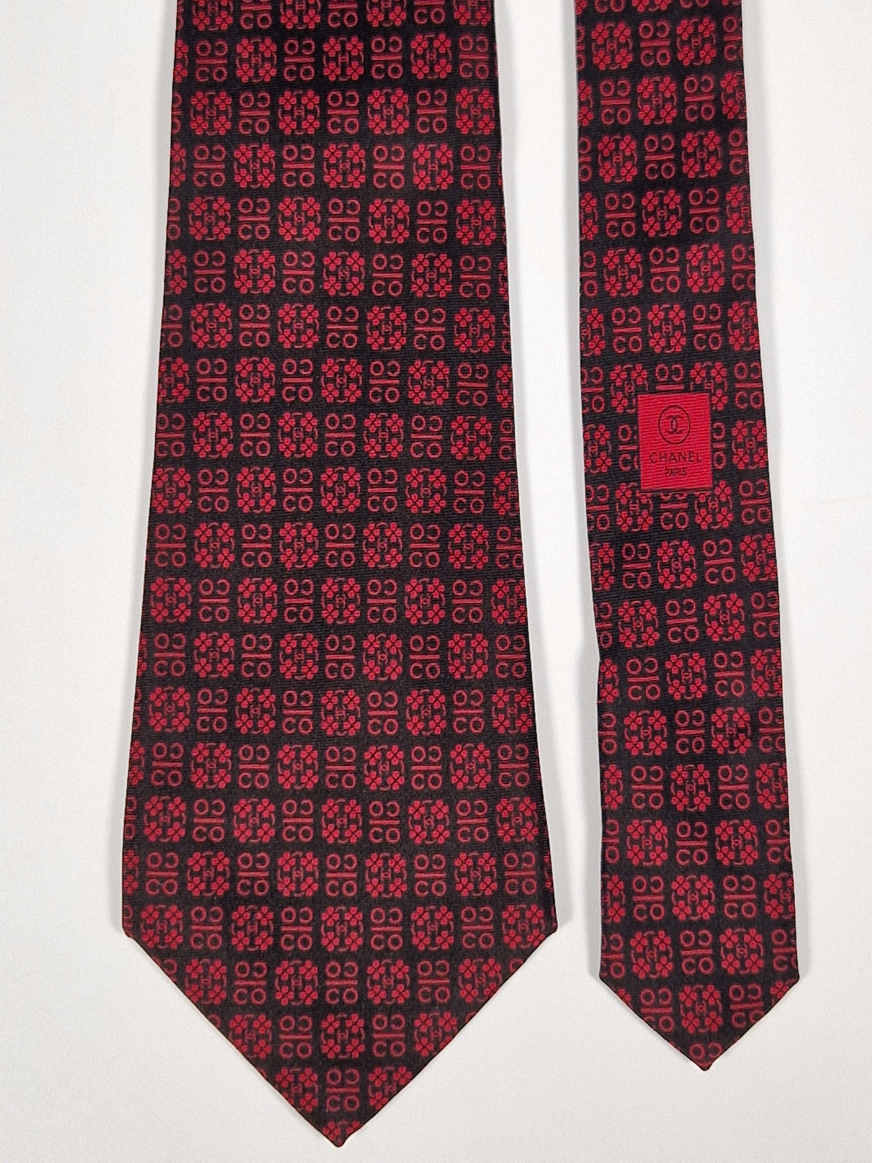 Chanel silk tie