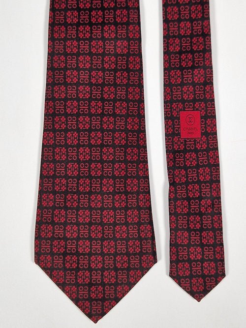 Chanel silk tie