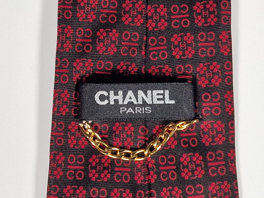 Chanel silk tie