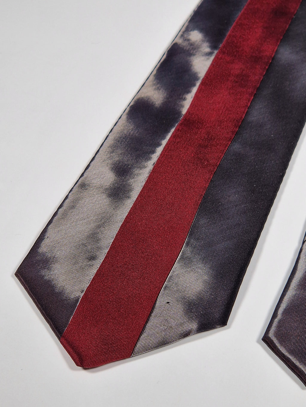 Jean Paul Gaultier mixed material tie