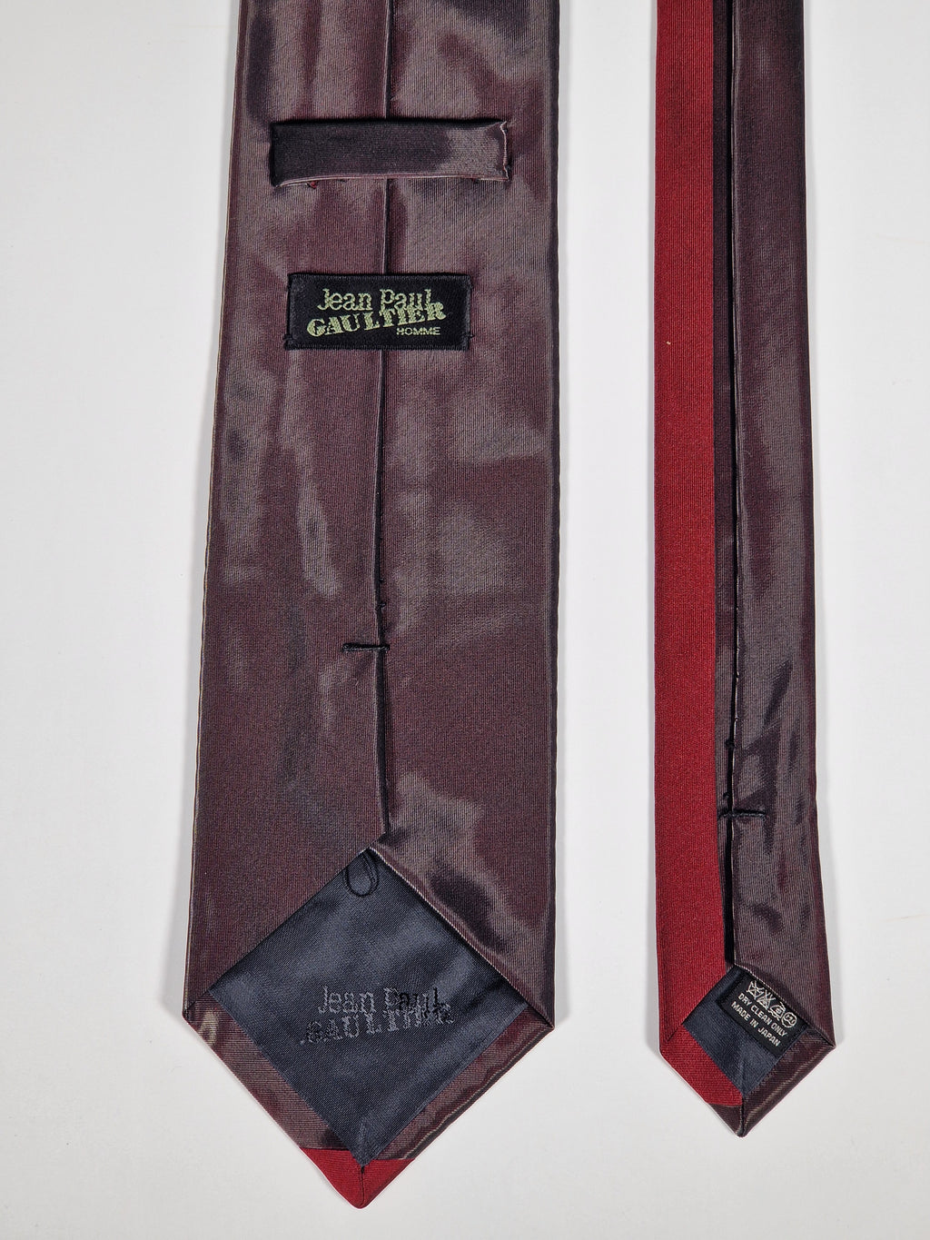 Jean Paul Gaultier mixed material tie