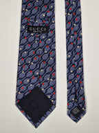 Gucci tie with Tennis pattern