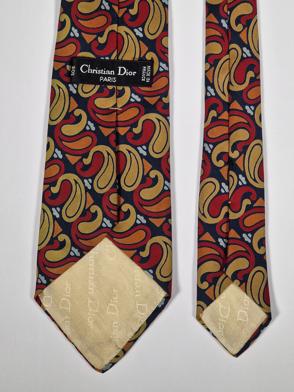 Vintage Dior tie with paisly pattern