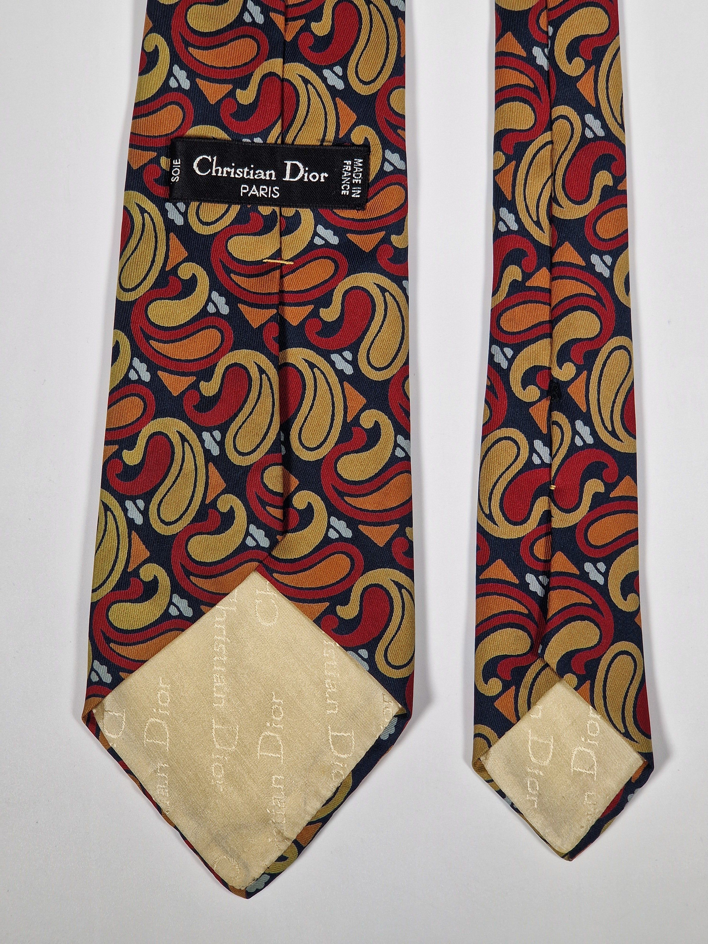 Vintage Dior tie with paisly pattern