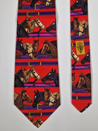 Gucci tie with Horse pattern