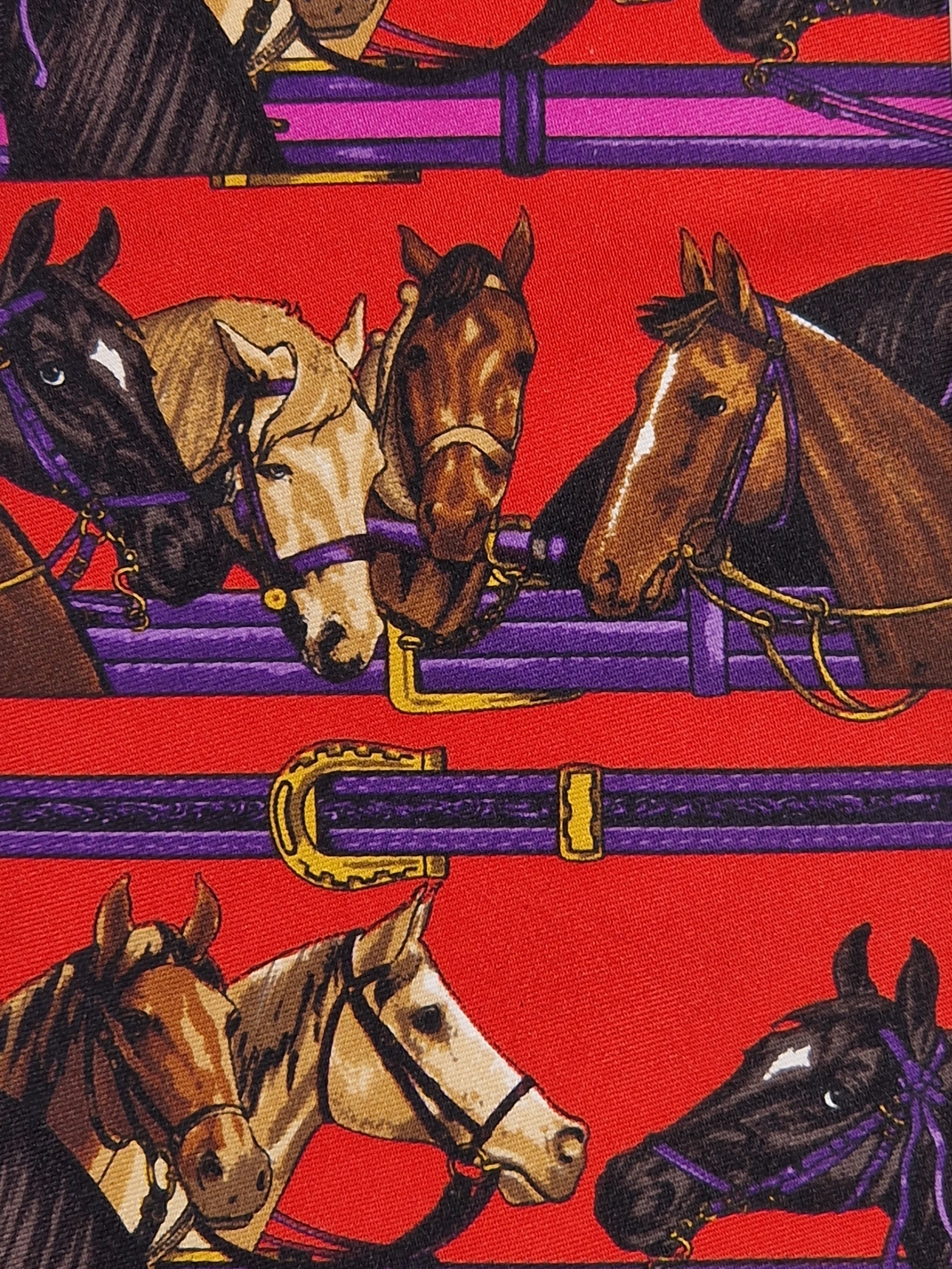 Gucci tie with Horse pattern