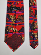 Gucci tie with Horse pattern