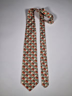 Burberrys Vintage silk tie Tomato pattern