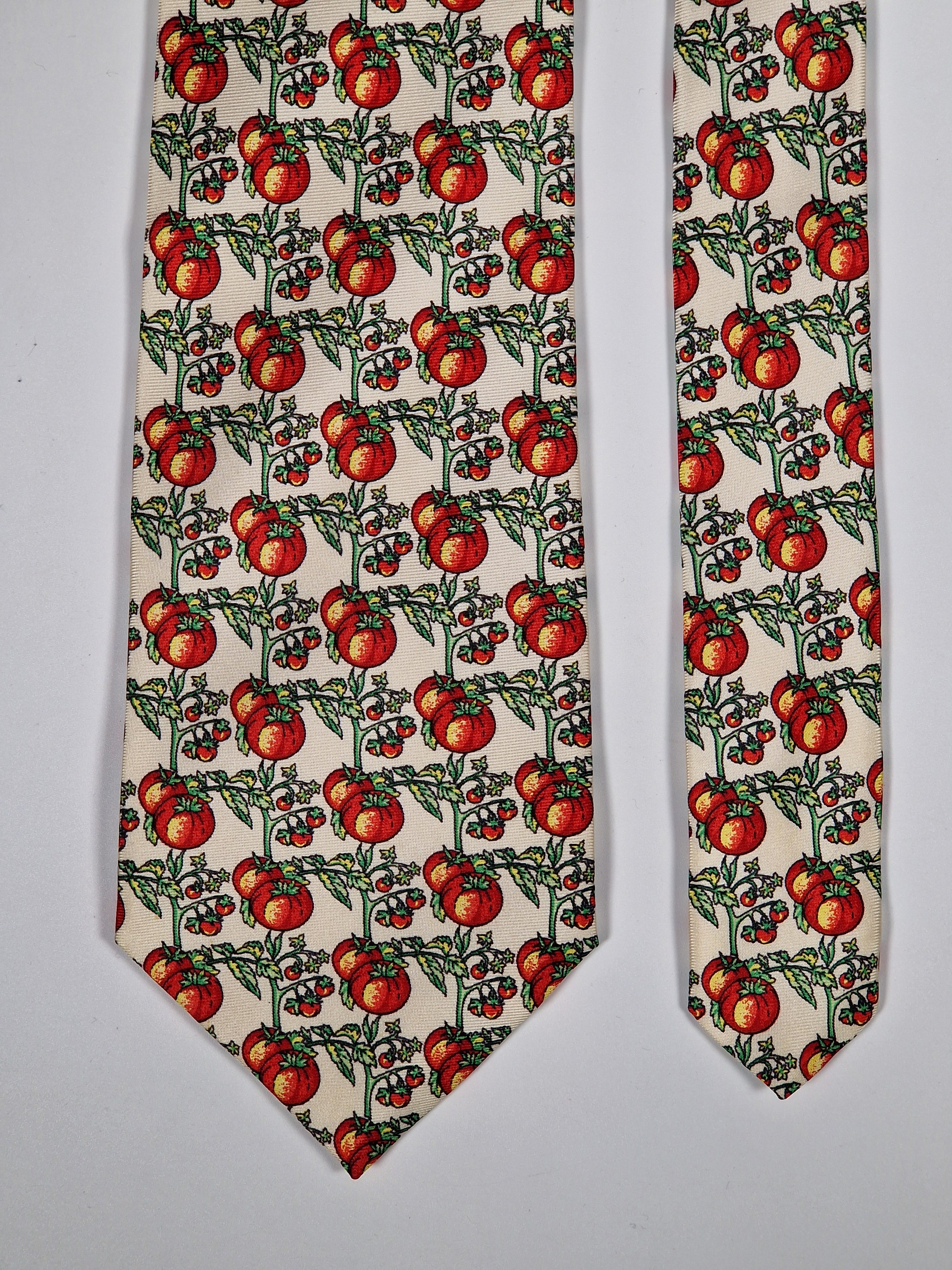 Burberrys Vintage silk tie Tomato pattern