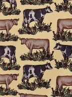 Burberrys Vintage silk tie cows