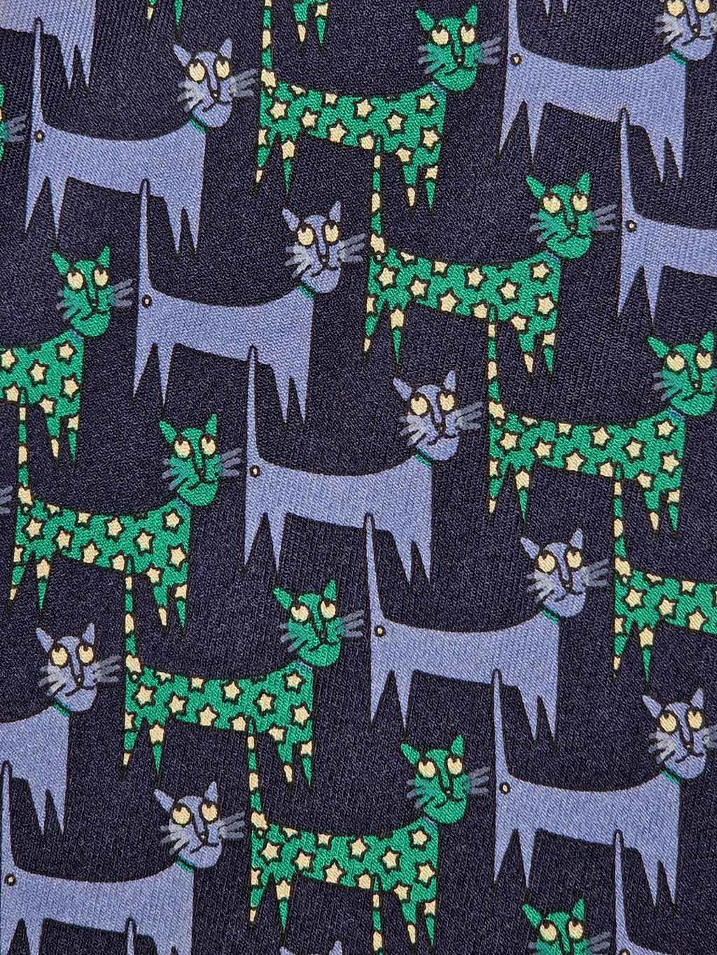 Dior tie cat patter
