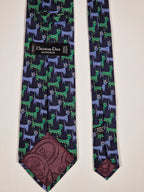 Dior tie cat patter