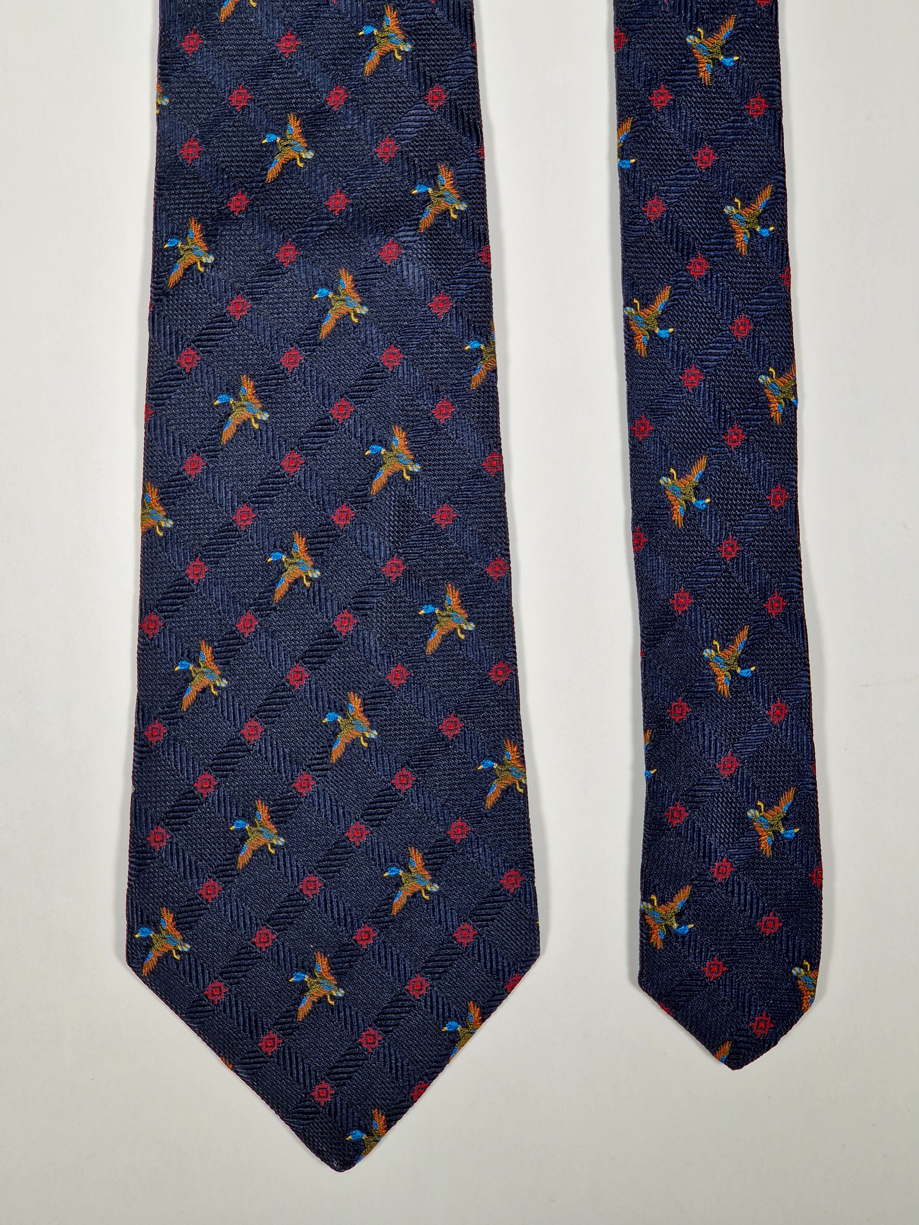 Salvatore Ferragamo tie jaquard woven.