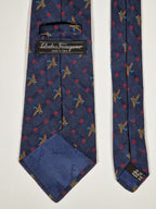 Salvatore Ferragamo tie jaquard woven.