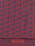 Hermés 7263 MA "Le Mans" Tie blue and red