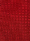 Hermès silk tie red jaquard Facconee Hermès No Code