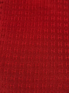 Hermès silk tie red jaquard Facconee Hermès No Code