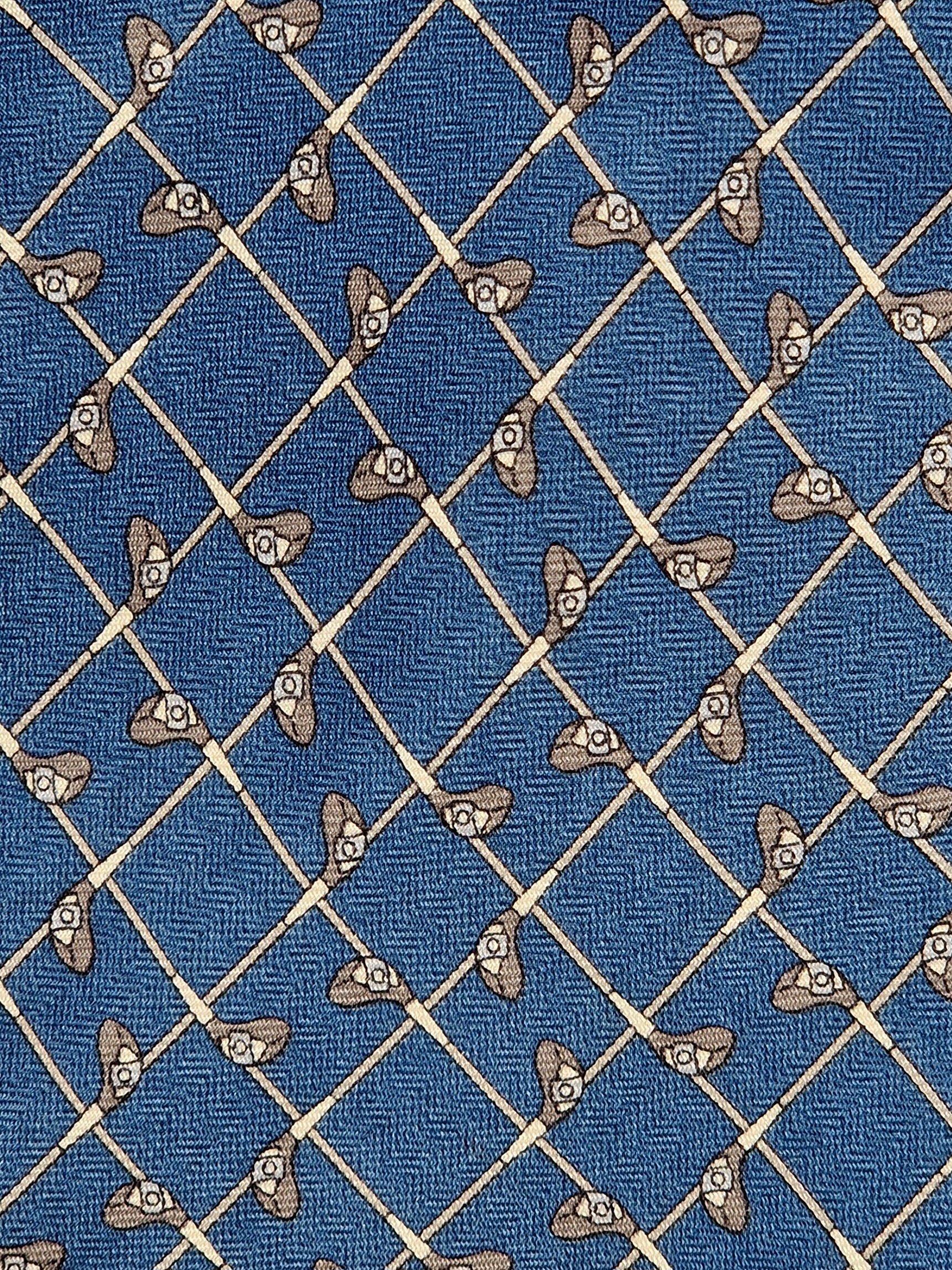 Dunhill tie "Golf clubs"