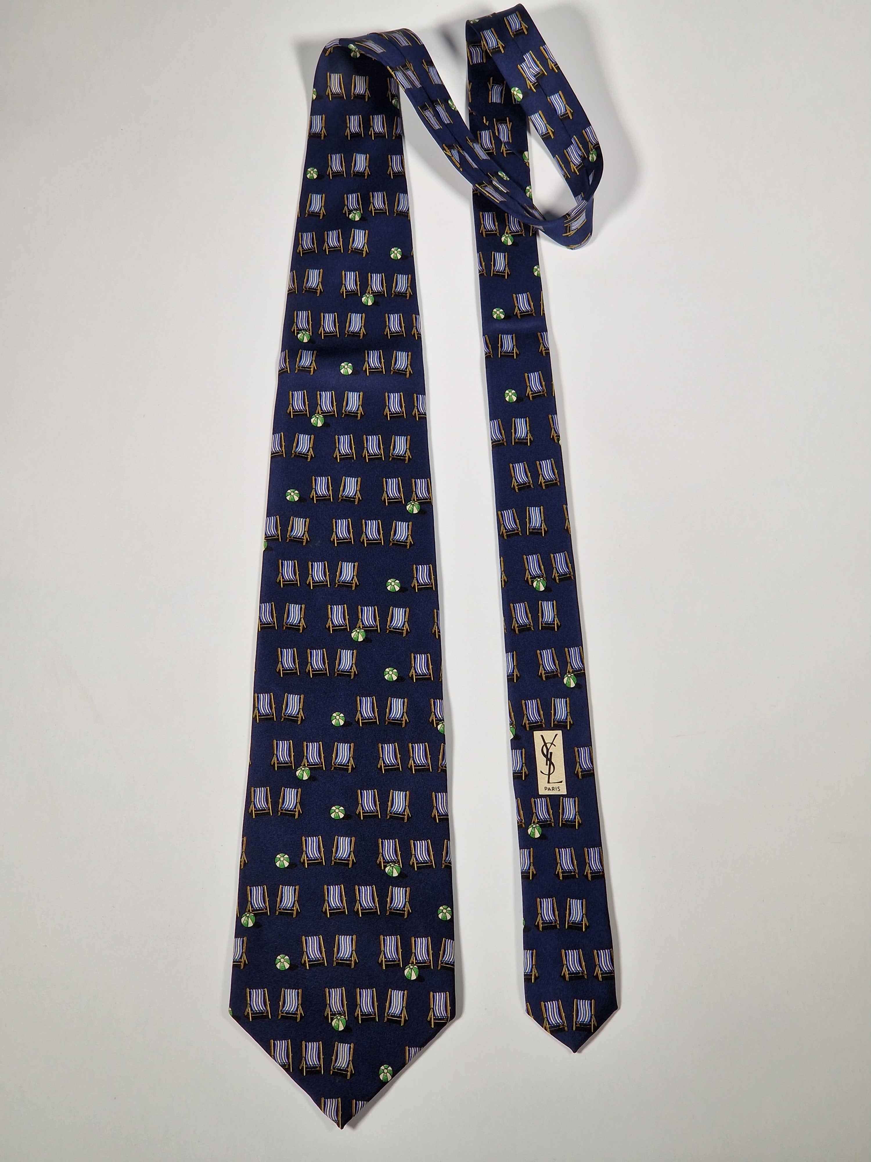 Yves Saint Laurent silk tie