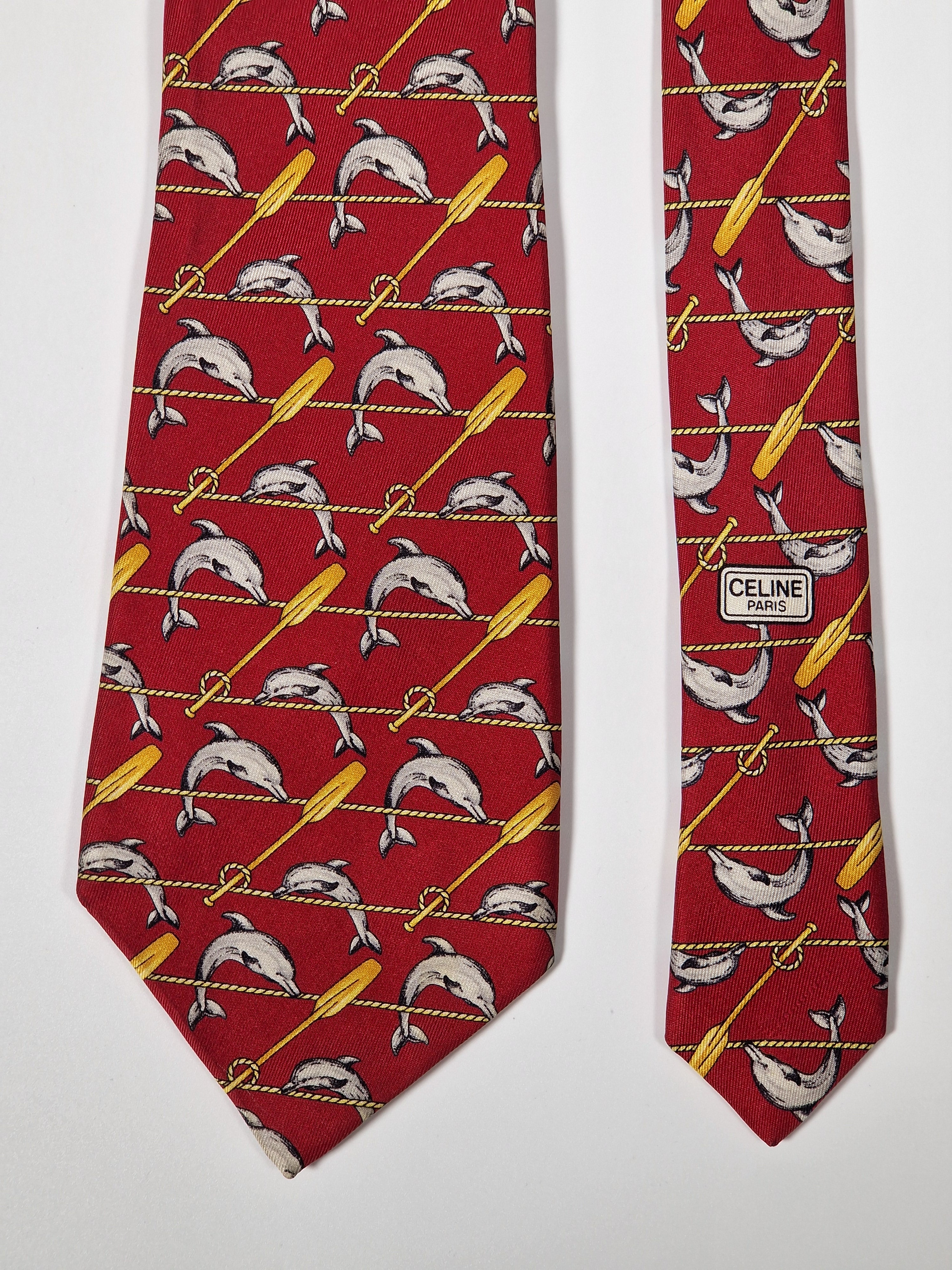 Celine silk tie