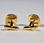 Royal Copenhagen a pair of cufflinks and a tie pin with box