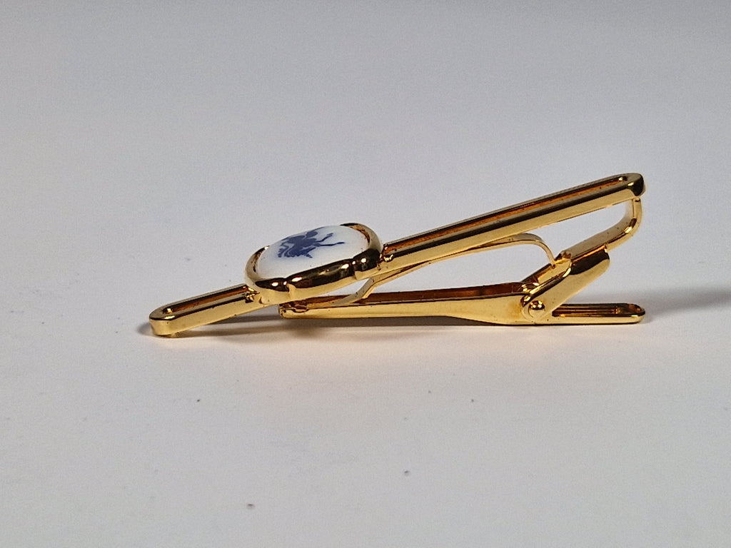 Royal Copenhagen a pair of cufflinks and a tie pin with box