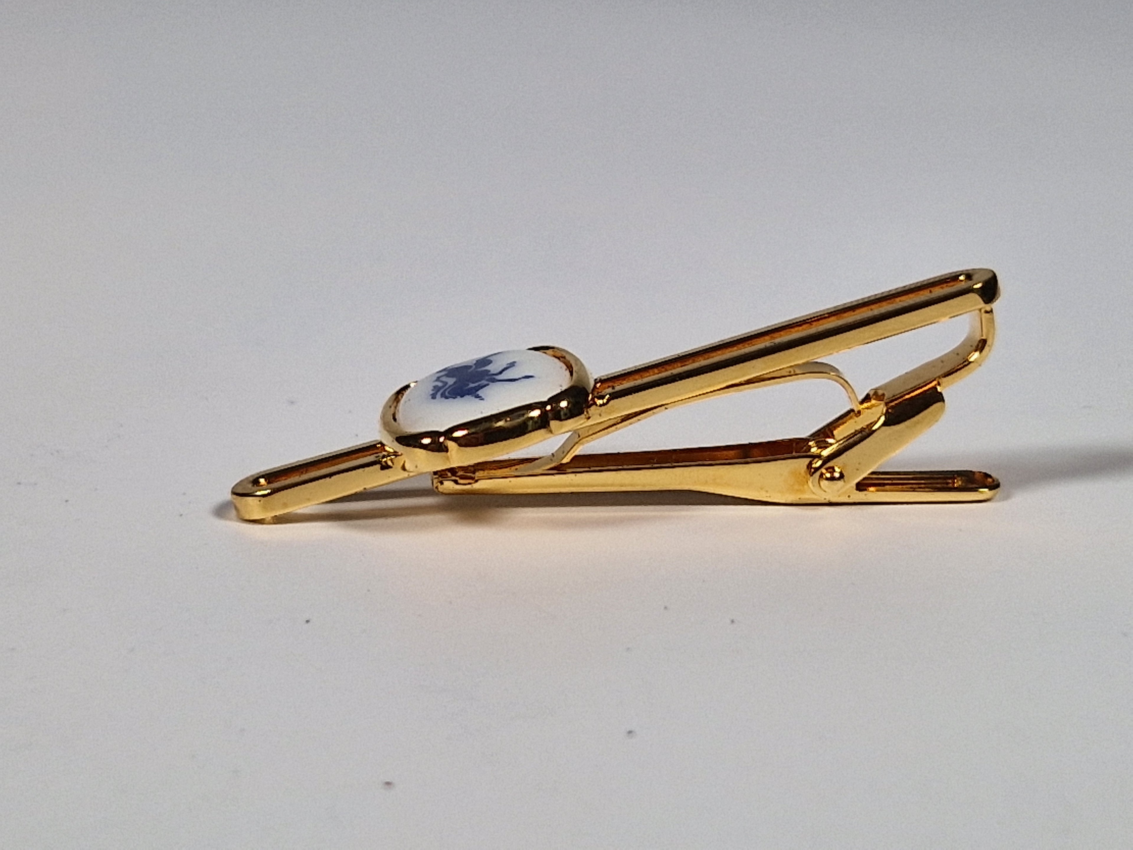 Royal Copenhagen a pair of cufflinks and a tie pin with box