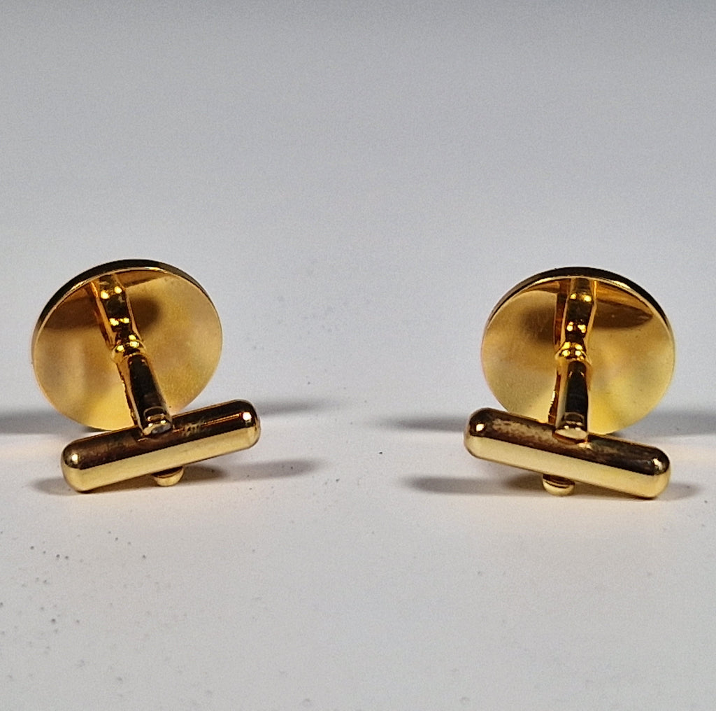 Swank Delft collection a pair of cufflinks and a tie pin with box