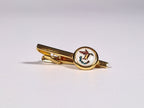Swank Delft collection a pair of cufflinks and a tie pin with box