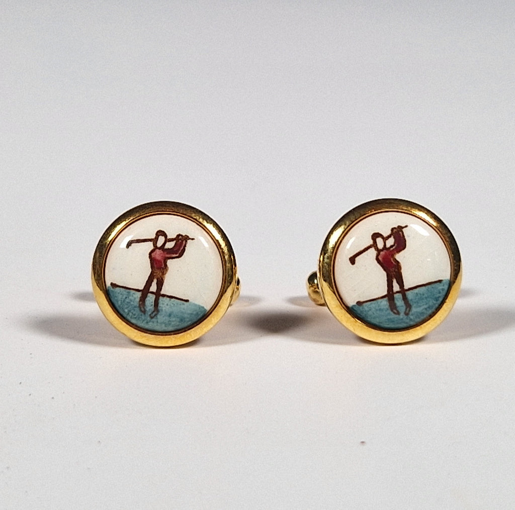 Swank Delft collection a pair of cufflinks with box