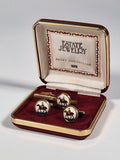 Swank Delft collection a pair of cufflinks and a tie pin with box
