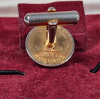Swank Delft collection a pair of cufflinks and a tie pin with box