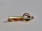 Swank Delft collection a pair of cufflinks and a tie pin with box