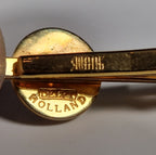 Swank Delft collection a pair of cufflinks and a tie pin with box