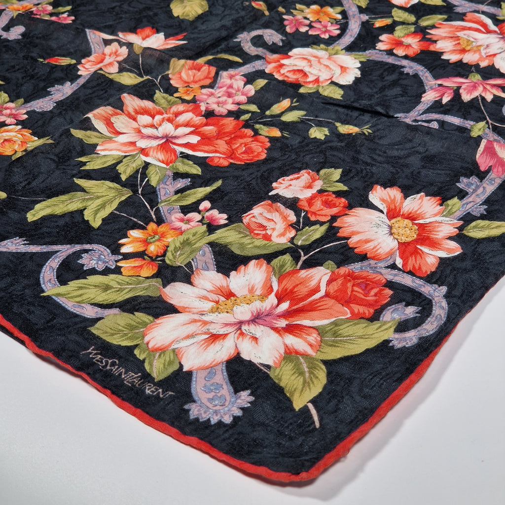Yves Saint Laurent vintage cotton handkerchief