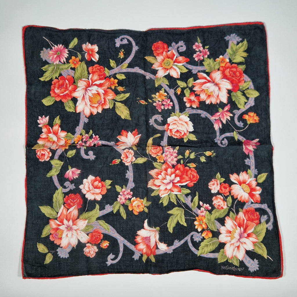 Yves Saint Laurent vintage cotton handkerchief