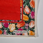 Yves Saint Laurent vintage cotton handkerchief