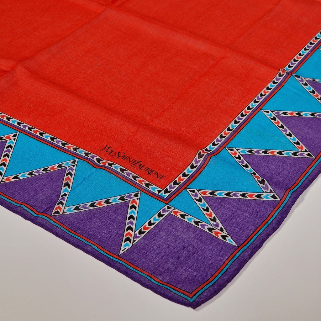 Yves Saint Laurent vintage cotton handkerchief