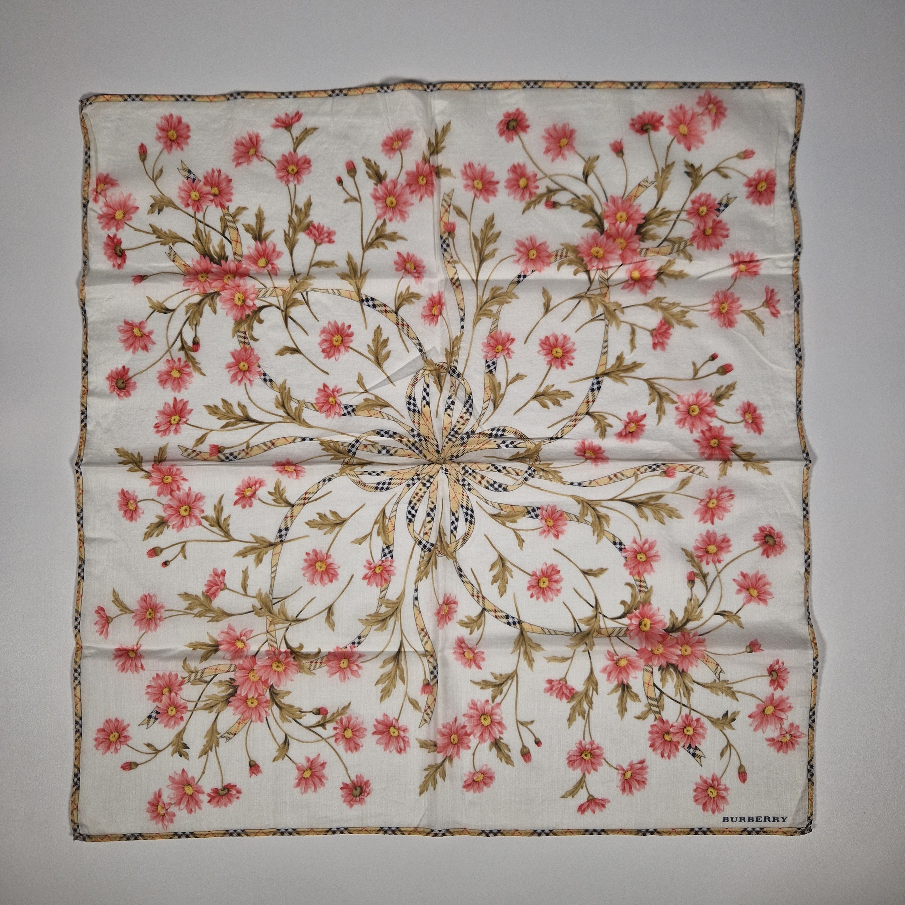 Burberry vintage cotton handkerchief.