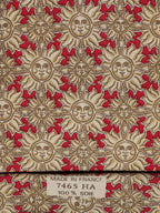 Hermès silk tie red sun pattern 7465 HA