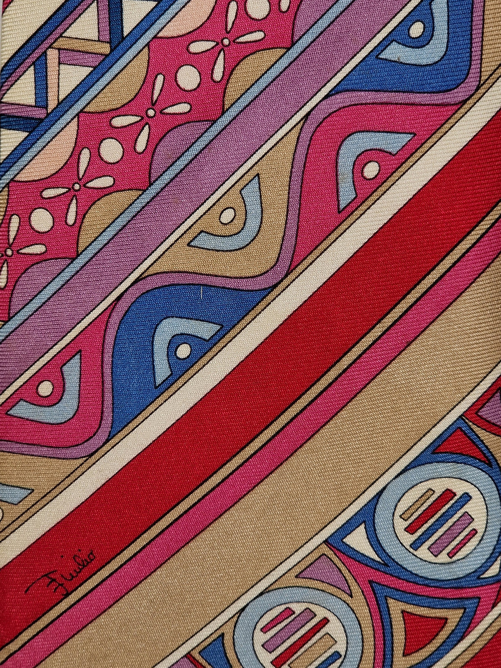 Emilio Pucci silk tie