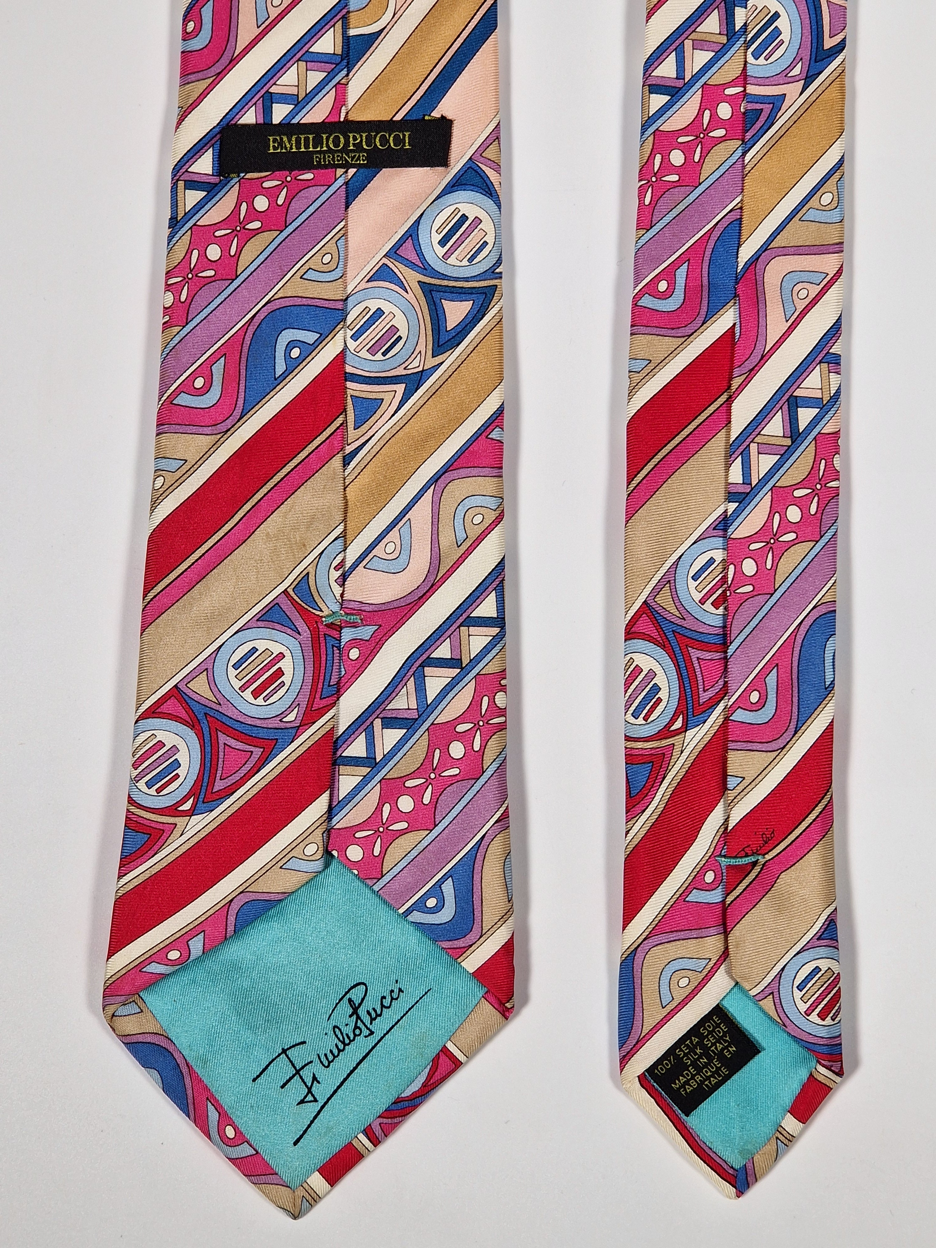 Emilio Pucci silk tie