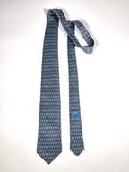 605782 Hermès tie grey monkeys 605782 HA